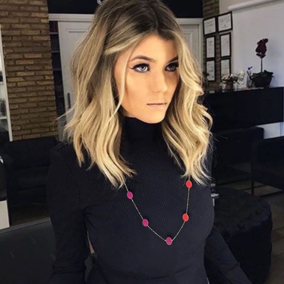 KATE SPADE • Spectator Long Station Rosary Statement Necklace - Picture 2 of 7